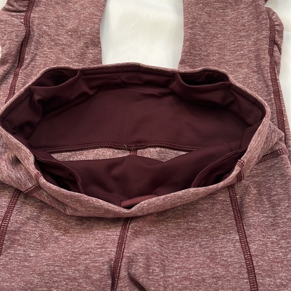 Lululemon Run purple Turn Around Tight Heathered Activewear Bottoms - Picture 4 of 5